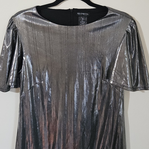 Sentimental NY Metallic Party Dress - Picture 5 of 7